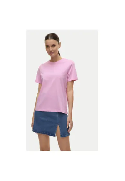Tricou dama - 304786655 - Bumbac organic - Roz - Roz