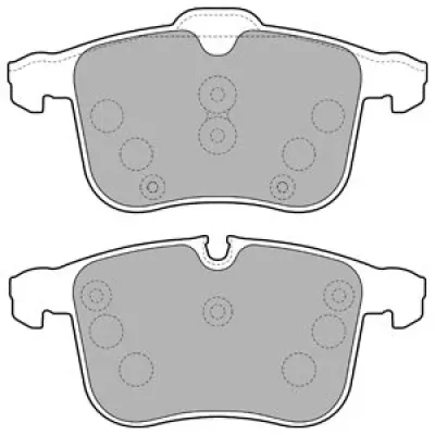 Set placute frana, frana disc DELPHI LP1783