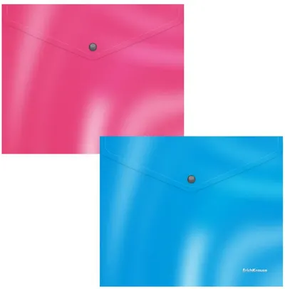 Set mape cu buton Erich Krause - Glossy Bubble Gum, B5