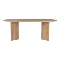 Masă de dining cu aspect de lemn de stejar 90x200 cm Sabella – Kalune Design