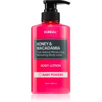 KUNDAL Honey & Macadamia Baby Powder lotiune de corp hranitoare cu efect de hidratare 500 ml