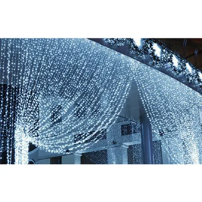 Perdea extensibila 1x4m 204 LED alb rece IP44 230V