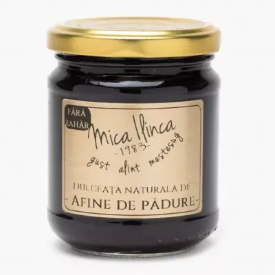 KETO - Dulceață Naturală de Afine de Pădure 100%, 220g | Mica Ilinca