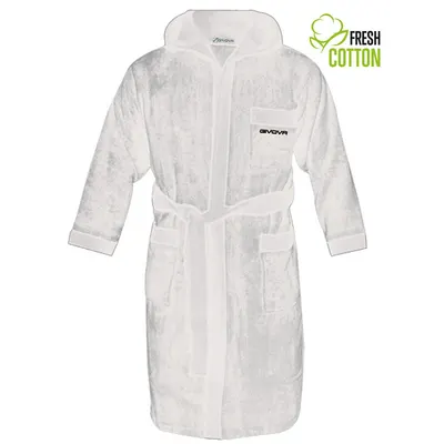 Halat de baie pentru copii Givova White 3xs - confortabil și absorbant