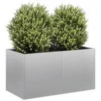 vidaXL Jardinieră 80x40x40 cm oțel galvanizat