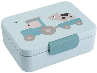 Cutie de mâncare pentru copii Done by Deer - Tiny farm, blue
