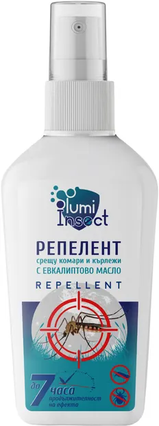 Lumi Insect Repelent împotriva țânțarilor și căpușelor cu ulei de eucalipt, 50 ml