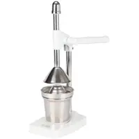 Storcator de Citrice Manual, Vas pentru Colectare, Maner din Aluminiu, Capacitate 400 ml, Argintiu