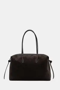 Yuzefi tote bag pentru femei din piele întoarsă LARGE BRIOCHE DUFFLE