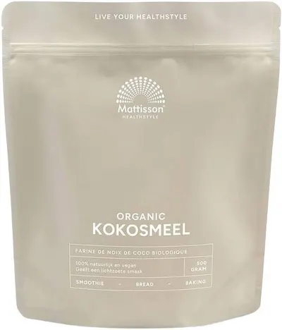 Organic Coconut Flour, 500 g, Mattisson Healthstyle