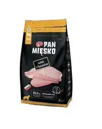 PAN MIĘSKO Hrana caini adulti, curcan si fazan S 2x3 kg