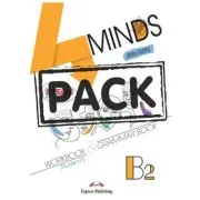Curs limba engleza 4 Minds B2. Caiet si gramatica cu digibook app