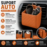 Suport auto universal, montare grila ventilatie, Maro
