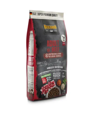 BELCANDO Adult Grain Free hrana uscata cu vita, pentru caini, talie XS-XL, 1 kg