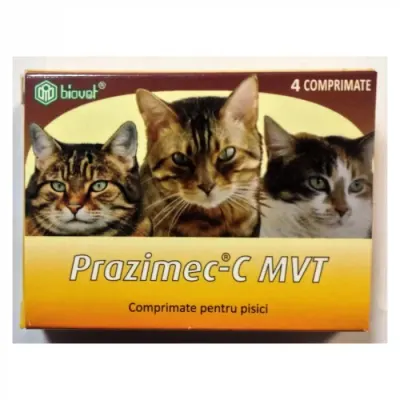 Antiparazitar intern pentru pisici Prazimec C x 4 comprimate