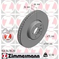 Disc frana ZIMMERMANN 150.3478.20