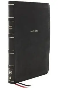 Nkjv, Reference Bible, Super Giant Print, Leathersoft, Black, Thumb Indexed, Red Letter Edition, Comfort Print: Holy Bible, New King James Version