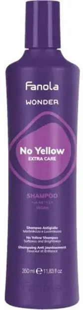 Fanola Wonder No Yellow Șampon pentru păr blond și decolorat, 350 ml