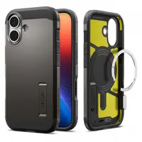 Husa MagSafe pentru Apple iPhone 17, Spigen, Tough Armor T, Gri ACS10392