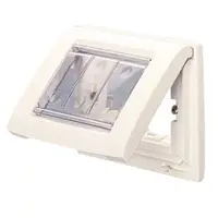 Self Supporting Watertight Plate - For Flush-Mounting Rectangular Boxes - Ip55 - 4 Modul - Toner Black - Playbus