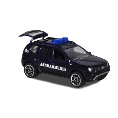 Masinuta Dacia Duster Majorette, 7.5 cm, Jandarmeria