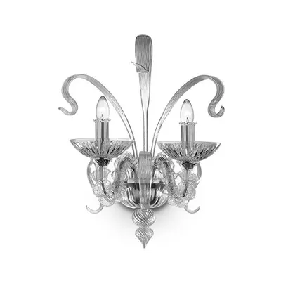 aplica San Marco, 2 becuri, dulie E14, L:490 mm, H:550 mm, Transparent