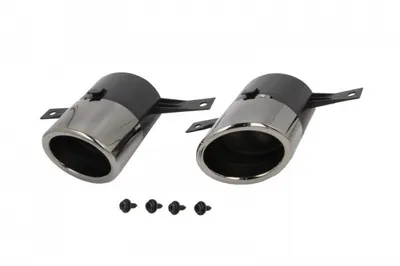 Element bara (2 buc., plastic, negru lucios, AMG STYLING) potrivit MERCEDES A-KLASA W177 04.18-10.22