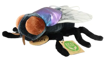 Jucărie de pluș Rappa Eco friends - Muscă, 17 cm