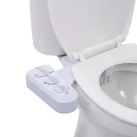 vidaXL Accesoriu bideu scaun toaletă, apă rece & caldă, două duze
