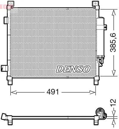 Radiator AC condensator cu uscator potrivit NISSAN NOTE 1.2 06.13
