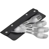 Set de furculițe argintiu din oțel inoxidabil 4 buc. Spork – Black + Blum