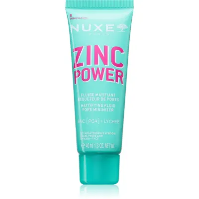 Nuxe Zinc Power Mattifying Fluid fluid matifiant pentru tenul gras, predispus la acnee 40 ml