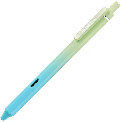 Stilou cu gel Writech Gradient - verde /albastru