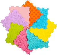 Puzzle ortopedic Smart Baby - Piste tactilă, 8 elemente