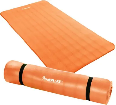 Covoras de gimnastica, MOVIT®, 190 x 100 x 1,5cm, portocaliu