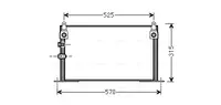 Condensator climatizare potrivit TOYOTA HILUX VI 2.5D 11.01-07.05