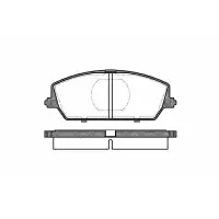 Set placute frana, frana disc REMSA 0387.00