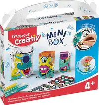 Set creativ Maped Creativ - Mini Box, monștri, 10 piese