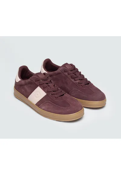 Pantofi sport cu profil jos din piele intoarsa
