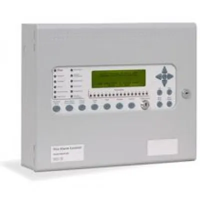 Centrala de incendiu cu 2 bucle Kentec ENH63162 14* cu 16 LED-uri de zone, montaj ingropat, fara cheie de activare