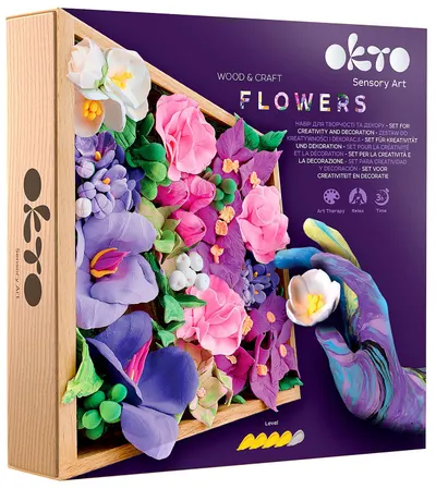 Set creativ cu plastilină Okto - Decorare cu flori, inspirație