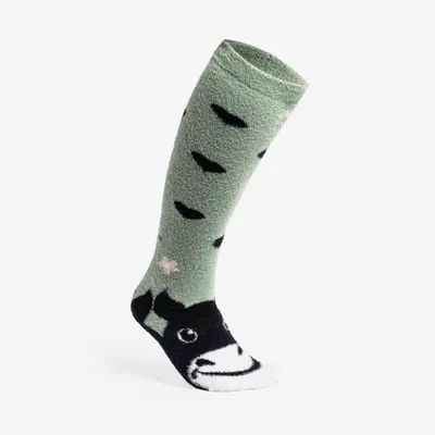 Șosete călduroase echitație Mărimea 38-42 SWEET&WARM Verde înghețat și albastru