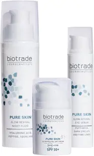 Biotrade Pure Skin Set - Cremă, Fluid și Ser pentru ochi, 2 х 50 + 15 ml