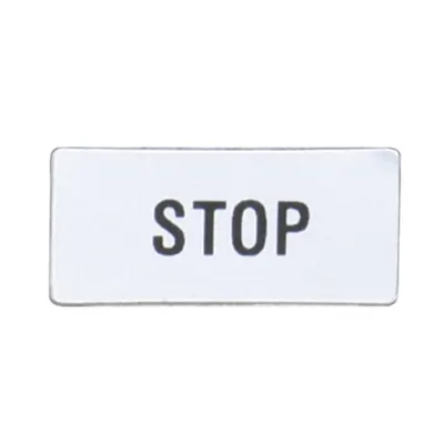 Eticheta cu text pentru LPX AU100 LEGEND HOLDER, STOP