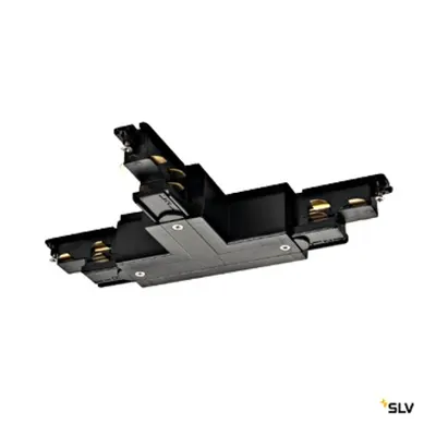 S-TRACK DALI T-conector cu electrod impamant stanga, negru