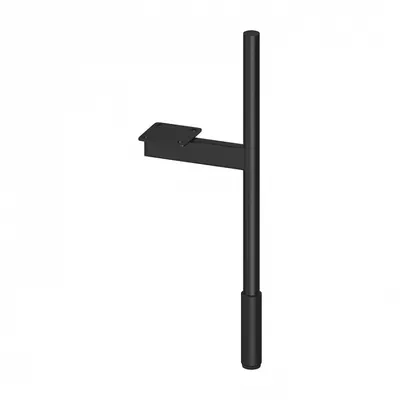Set 2 picioare, negre, riflate, cu adaptor, Cersanit Larga