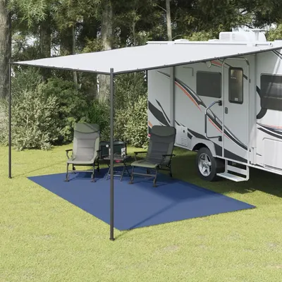 vidaXL Covor pentru cort, albastru, 4x2,5 m