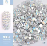 Disc cristale manichiura Opal White 01