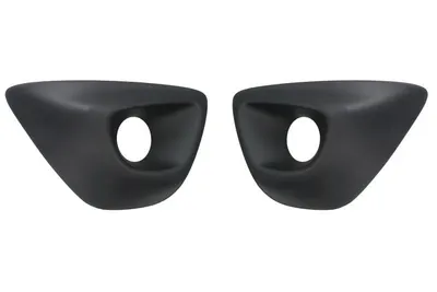 Acoperire bara fata Dreapta/Stanga potrivit OPEL VIVARO B 2014-2019 dupa 2014 - (set, cu gauri pentru lampa de ceata, plastic, negru)