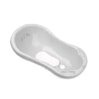 Cadita de baie cu scurgere Lorelli Classic Little Stars 84 cm Grey